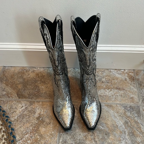 Free People Jeffery Campbell Dagget Western Boots  Sz 8 NWT - Picture 4 of 14